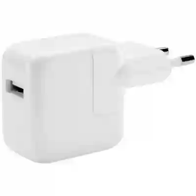 Adaptor retea Apple MGN03ZM/A, 12W, USB, White