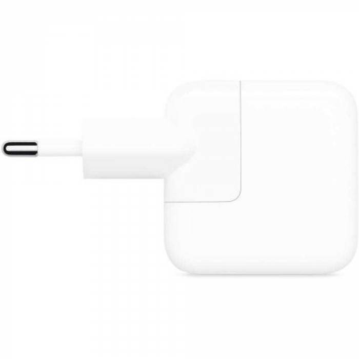 Adaptor retea Apple MGN03ZM/A, 12W, USB, White