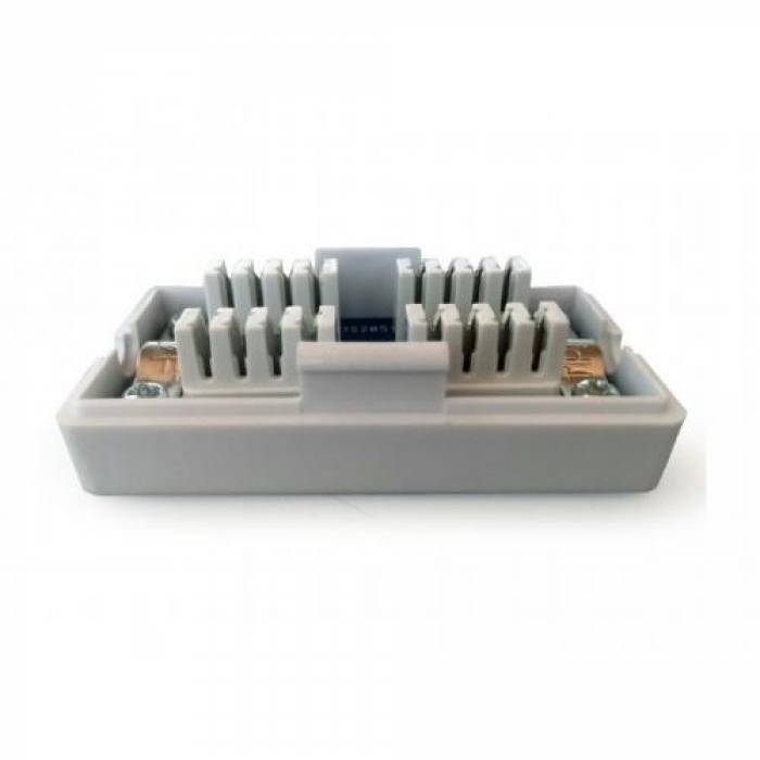 Adaptor retea Gembird, RJ45 - RJ45, UTP, Cat.5E, Silver