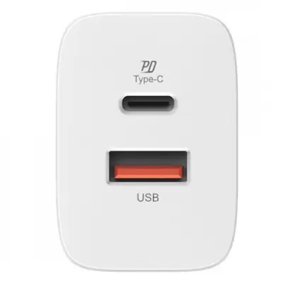 Adaptor Silicon Power QM15, 18W, USB-C, White