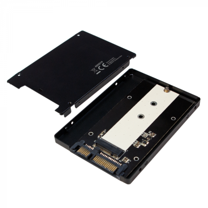 Adaptor SSD Logilink, M.2 - 2.5inch SATA, Black