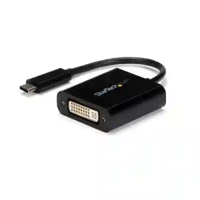 Adaptor Startech CDP2DVI pentru MacBook/Chromebook, DVI - USB-C, Black