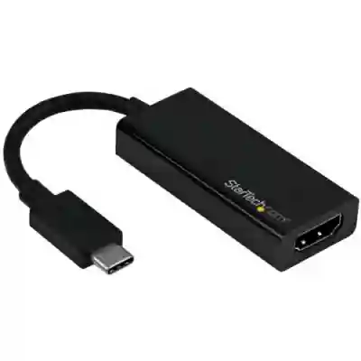 Adaptor Startech CDP2HD4K60, USB-C - HDMI, Black