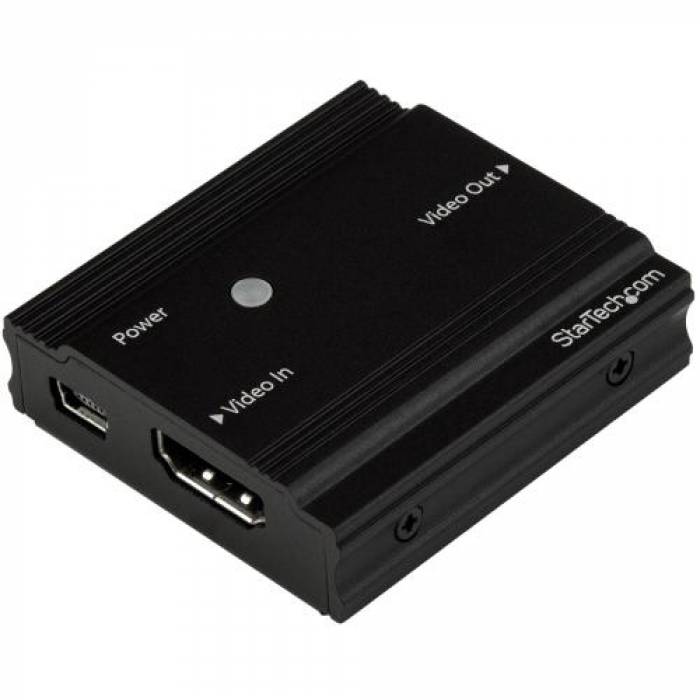 Adaptor Startech HDBOOST4K, HDMI - HDMI, Black
