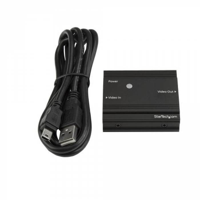 Adaptor Startech HDBOOST4K, HDMI - HDMI, Black