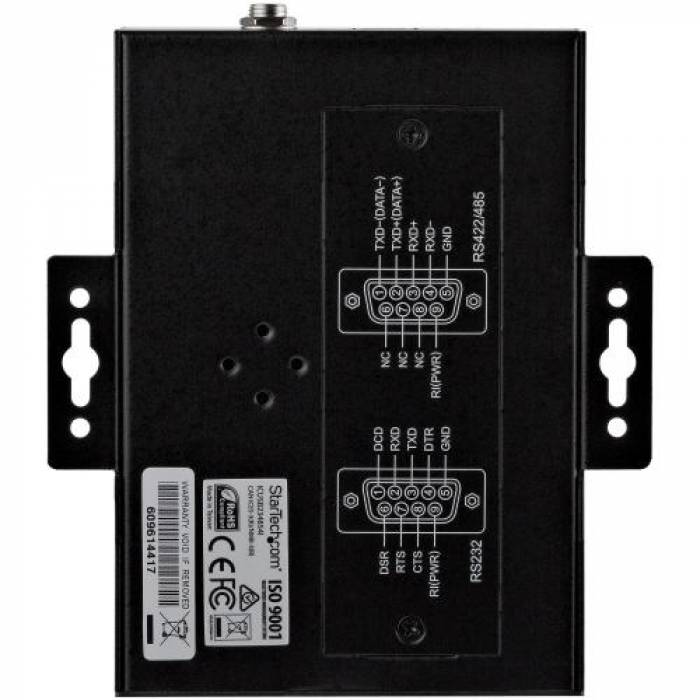 Adaptor Startech ICUSB234854I, 1x USB - 4x Serial, Black
