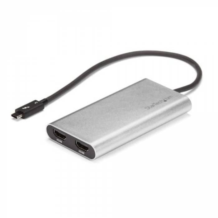 Adaptor Startech TB32HD24K60, HDMI - 2x HDMI, 0.28m, Gray