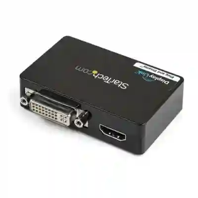 Adaptor Startech USB32HDDVII, USB 3.0 - HDMI + DVI, Black