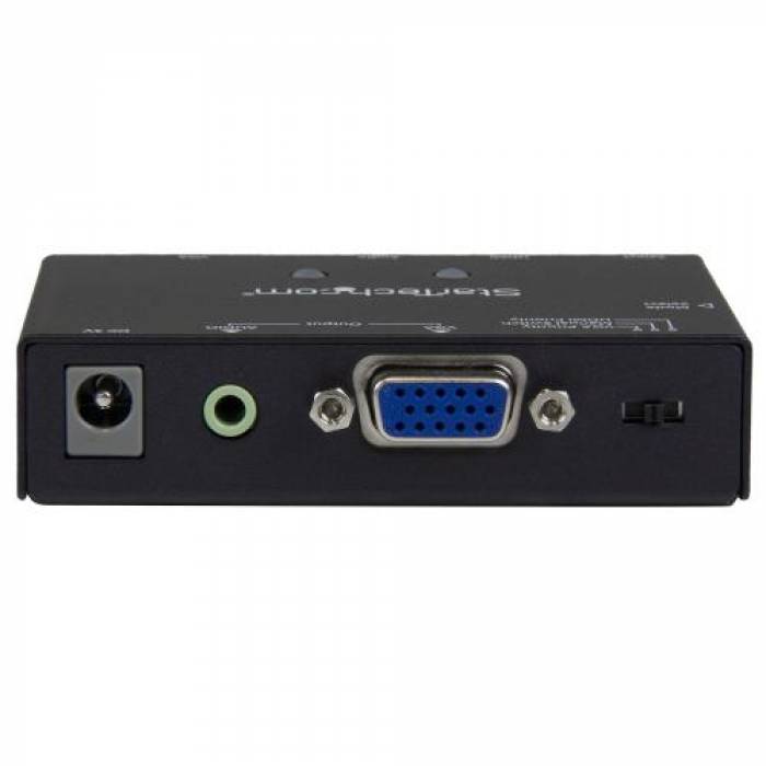 Adaptor switch Startech VS221HD2VGA, VGA - VGA + HDMI, Black