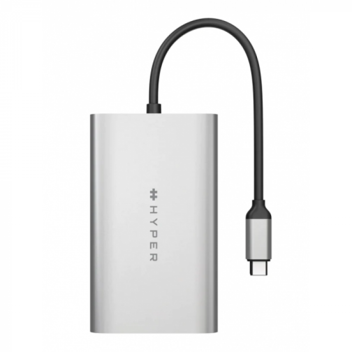 Adaptor Targus HDM1-GL, USB-C - 2x HDMI, Silver