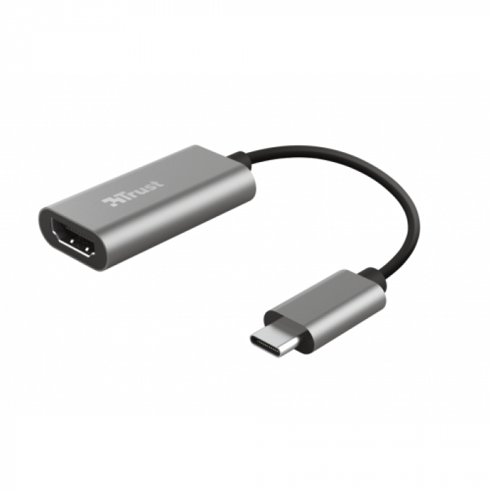 Adaptor Trust Dalyx, USB-C - HDMI, Gray