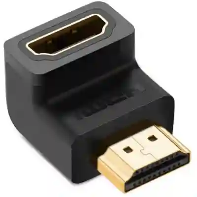 Adaptor Ugreen HD112, HDMI male - HDMI female, Black