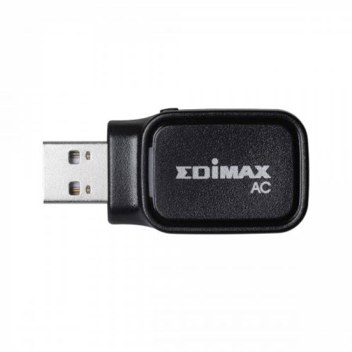 Adaptor Wireless Edimax 2-in-1 AC60, Black