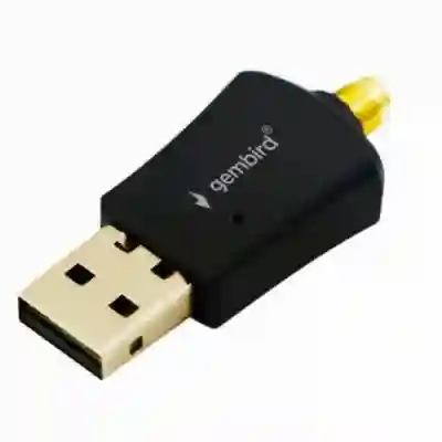 Adaptor Wireless Gembird High Power WNP-UA300P-02, 300 Mbps, Black