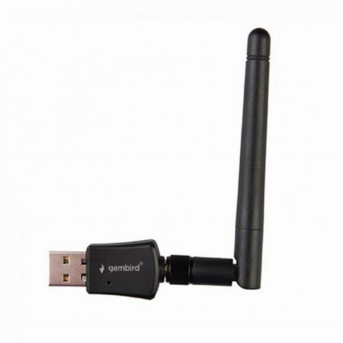 Adaptor Wireless Gembird High Power WNP-UA300P-02, 300 Mbps, Black