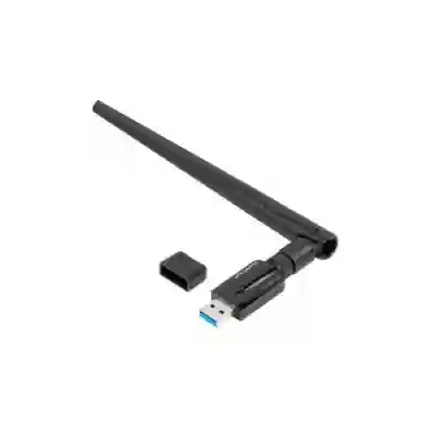 Adaptor Wireless Lanberg NC-1200-WIE, USB, Black