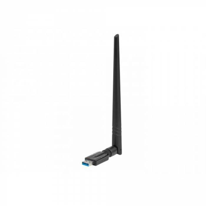 Adaptor Wireless Lanberg NC-1200-WIE, USB, Black
