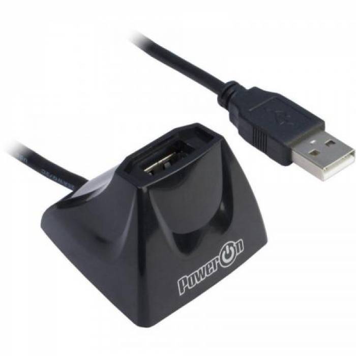 Adaptor wireless PowerOn DMG-09, USB, 300 Mbps, Black