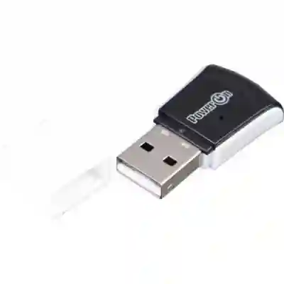 Adaptor wireless PowerOn DMG-17, USB, 300 Mbps, Black-White