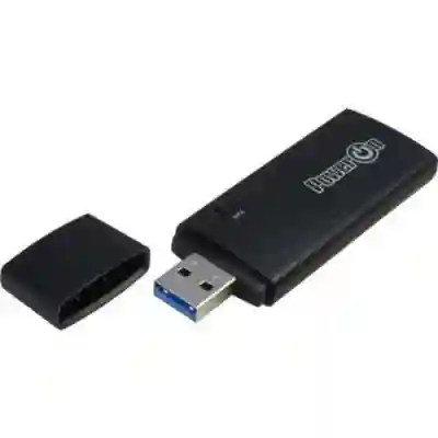 Adaptor wireless PowerOn DMG-20 Dual-Band, USB, 867 Mbps, Black