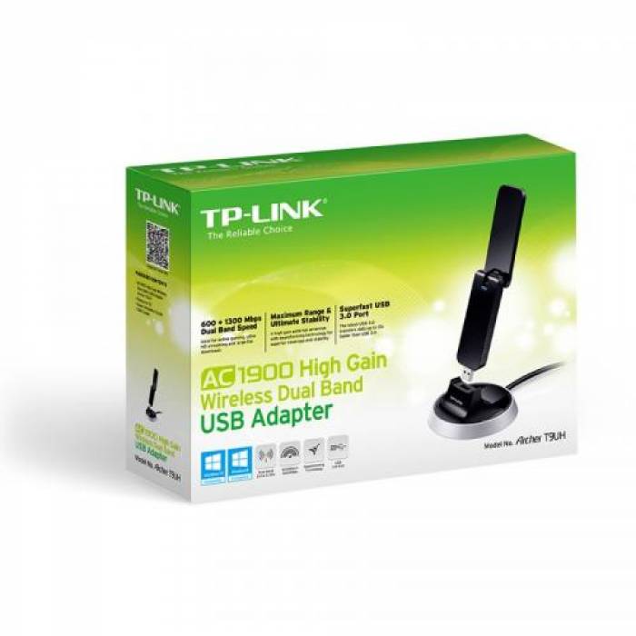 Adaptor wireless TP-Link Archer T9UH, USB, Black
