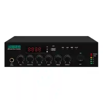 Amplificator cu mixer DSPPA MP120UB, 120W, Bluetooth/USB, intrare 2xMIC/2xAUX