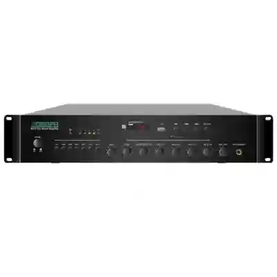 Amplificator cu mixer DSPPA MP212U, 120W, 6 zone, 100V, USB/SD/Tuner, intrare 2xMIC/3xAUX