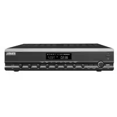 Amplificator cu mixer DSPPA MP300U, 120W, 100V, 2 zone, USB/Bluetooth/Tuner, intrare 4xMIC/2xAUX, 4-16 Ohmi, cu Remote Paging