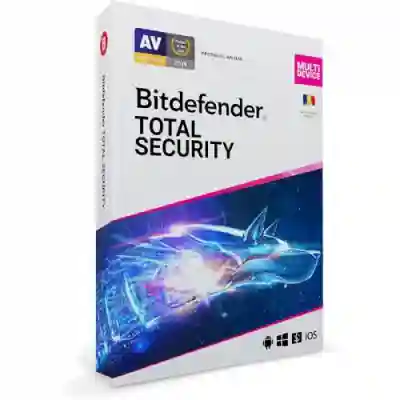 Antivirus Bitdefender Total Security Multi-Device, 10 Dispozitive, 2 Years, Retail