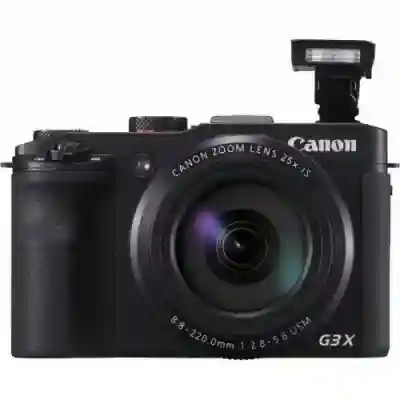 Aparat foto compact Canon PowerShot G3 X, 20.2MP, Black