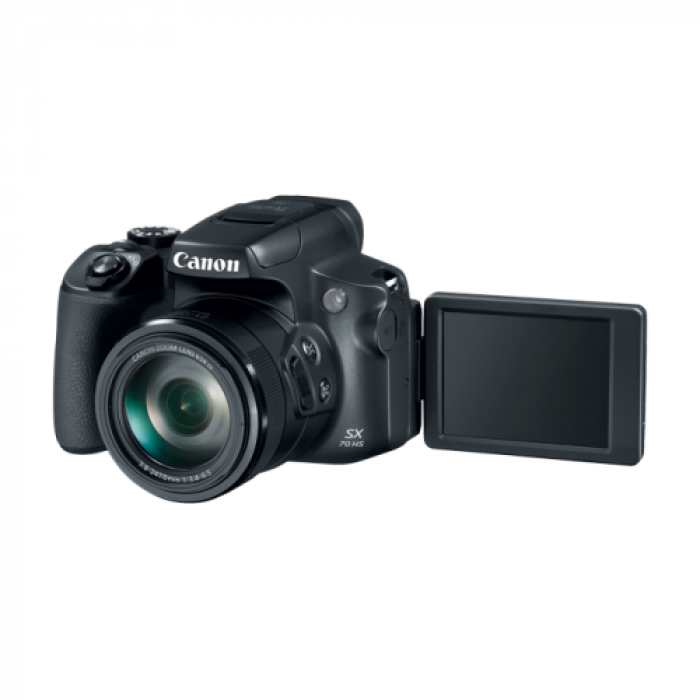 Aparat foto compact Canon PowerShot SX70 HS, 20.3MP, Black