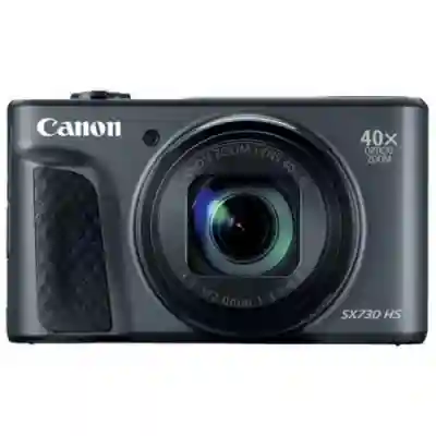 Aparat foto compact Canon PowerShot SX730 HS, 20.3MP, Black + Husa + Trepied
