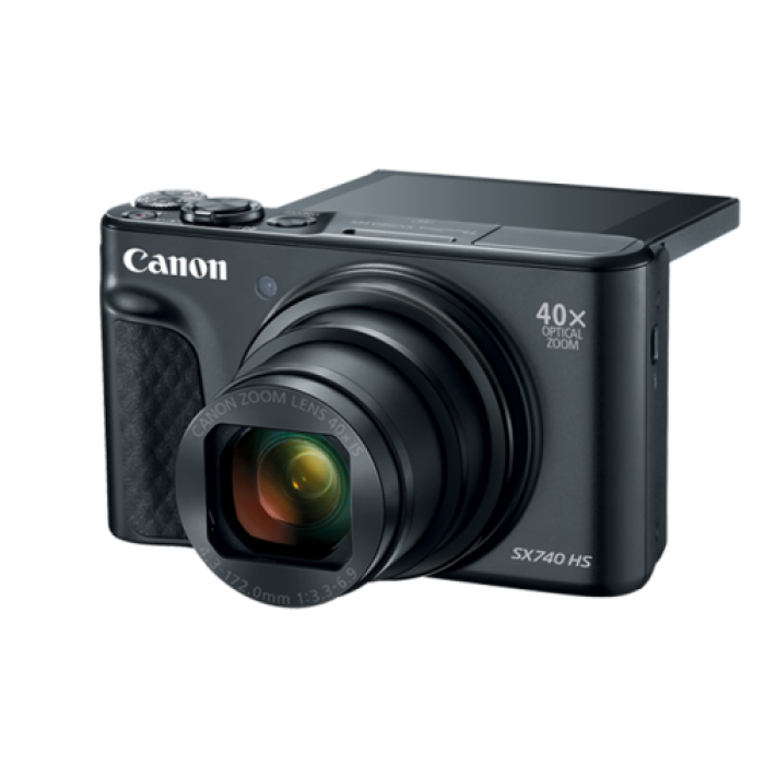 Aparat foto compact Canon PowerShot SX740 HS, 20.3MP, Black