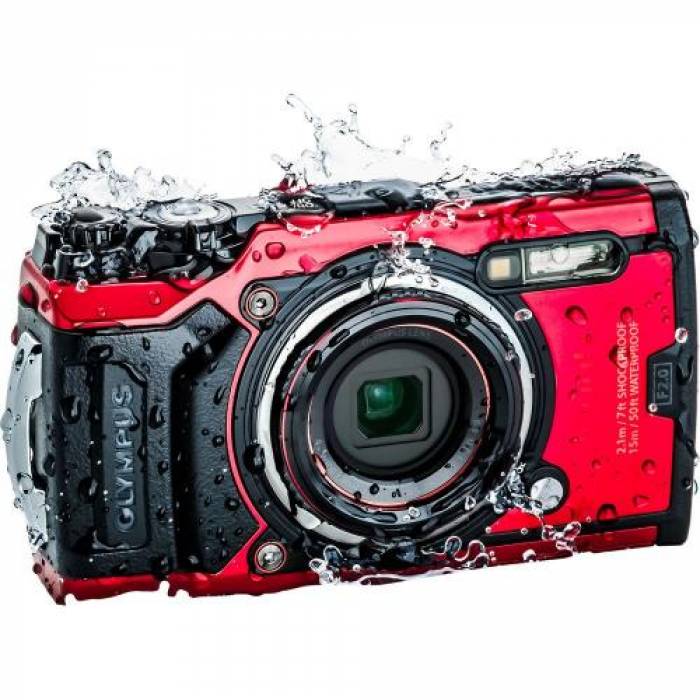 Aparat foto Compact Olympus TG-6, 12MP, Red