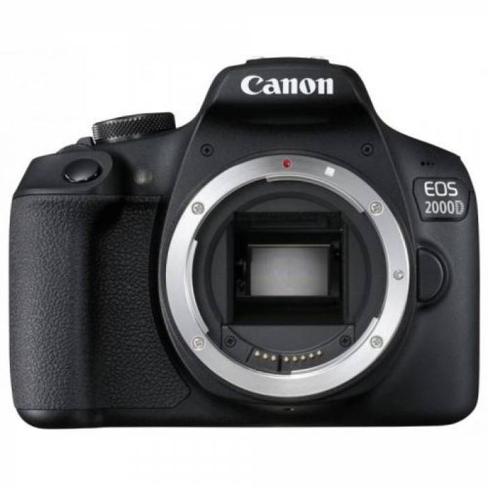 Aparat foto DSLR Canon EOS 2000D, 24.1MP, Black