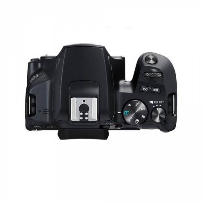 Aparat foto DSLR Canon EOS 250D, 24.2MP, Black + Obiectiv EF-S 18-55mm DC Black
