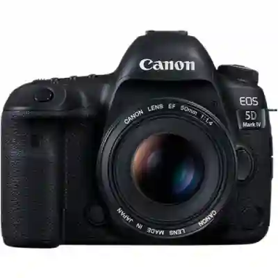 Aparat foto DSLR Canon EOS 5D Mark IV, 30.4MP, Black + Obiectiv EF 24-105 IS II USM