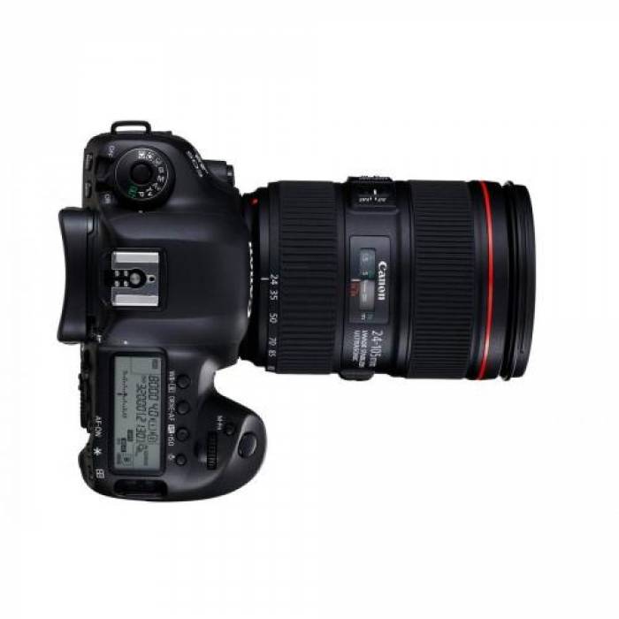 Aparat foto DSLR Canon EOS 5D Mark IV, 30.4MP, Black + Obiectiv EF 24-105 IS II USM