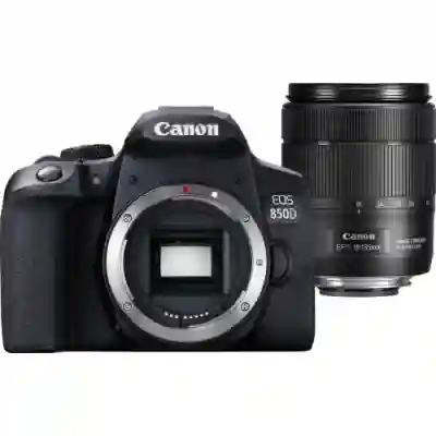 Aparat foto DSLR Canon EOS 850D Kit, 24.1MP, Black + Obiectiv 18-135mm f/3.5-5.6 IS USM