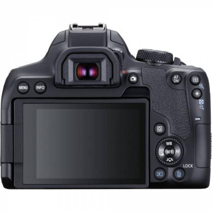 Aparat foto DSLR Canon EOS 850D Kit, 24.1MP, Black + Obiectiv 18-55mm f/3.5-5.6 IS STM