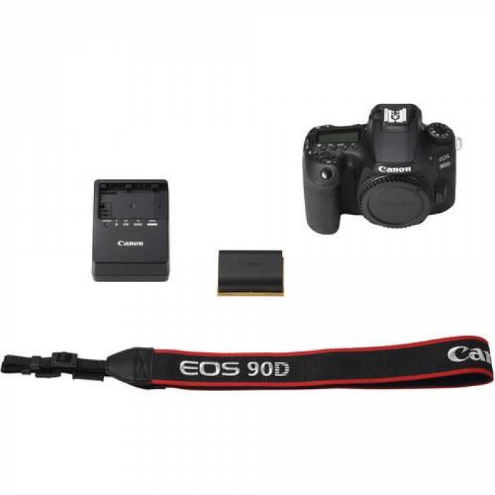 Aparat foto DSLR Canon EOS 90D Body, 32.5MP, Black