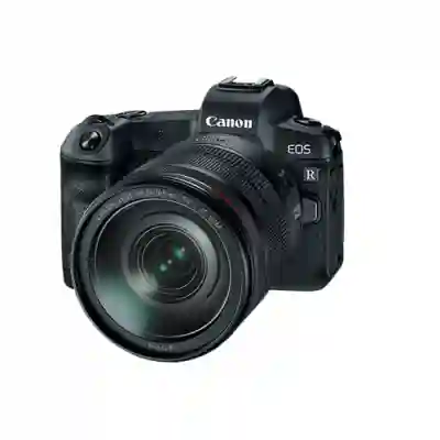 Aparat foto Mirrorless Canon EOS R, 30.3MP, Black + Obiectiv RF 24-105 IS USM