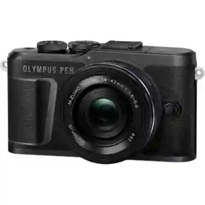 Aparat foto Mirrorless Olympus PEN E-PL10 , 16.1 MP, Black + Obiectiv M.Zuiko digital ED 14-42mm 3.5-5.6 EZ
