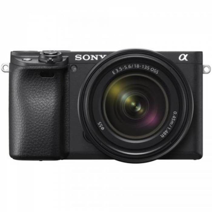 Aparat foto Mirrorless Sony 6400, 24.2 MP, Black + Obiectiv E 18-135 mm f/3.5-5.6 OSS