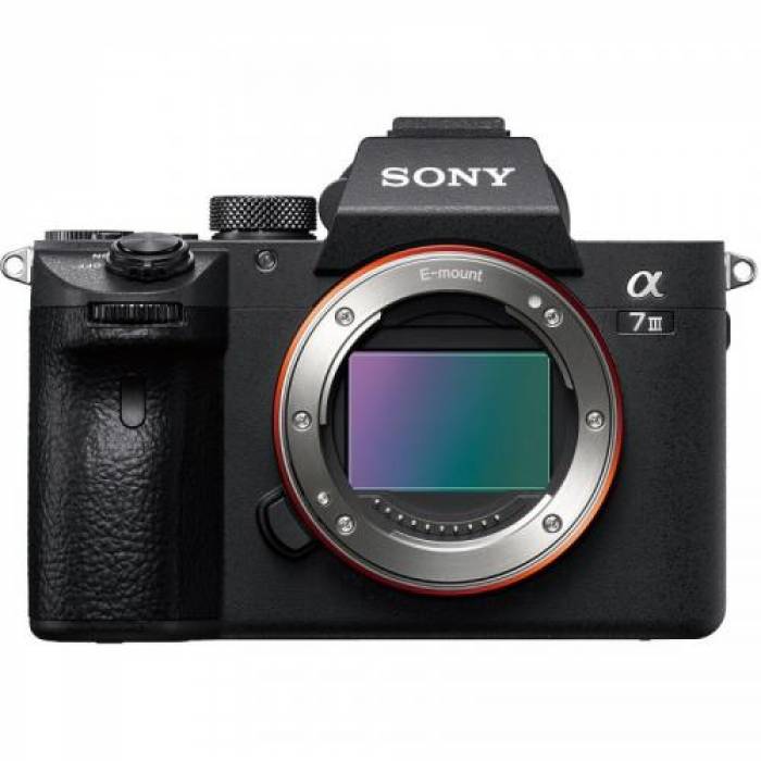 Aparat foto Mirrorless Sony Alpha 7 III, 24.2 MP, Black + Obiectiv FE 24-105 mm f/4 G OSS