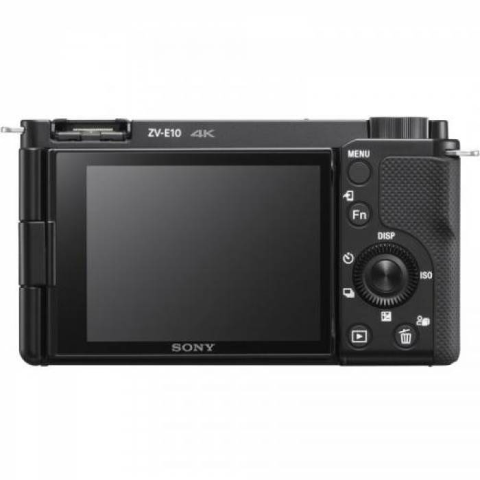 Aparat foto Mirrorless Sony Alpha ZV-E10, 24.2 MP, Black