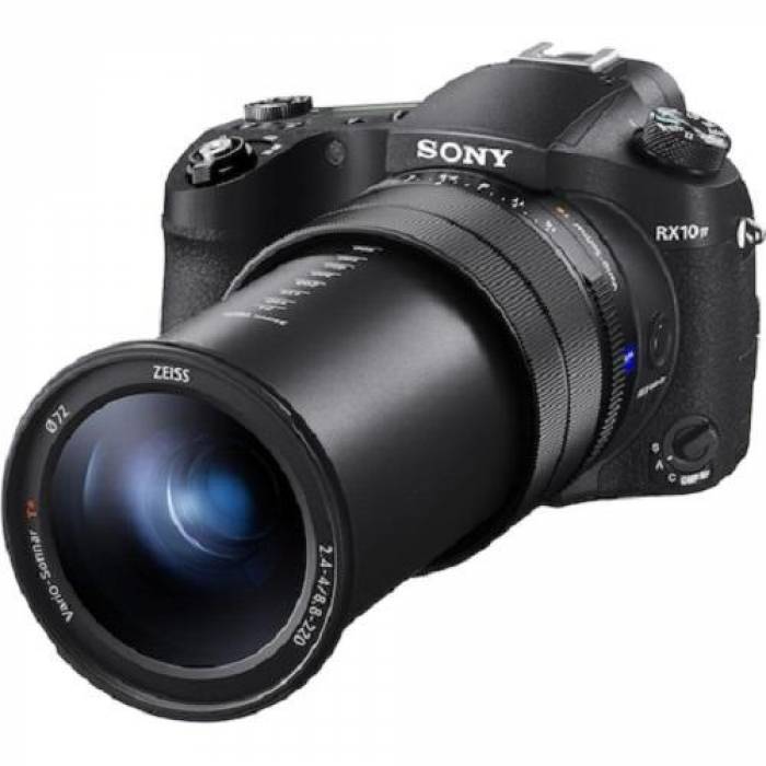 Aparat foto Mirrorless Sony Cyber DSC-RX10 IV, 20.1 MP, Black + Obiectiv