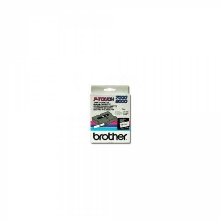 Banda termica Brother TX131, Laminata Negru - Transparent