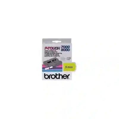 Banda termica Brother TX621, Laminata Negru - Galben