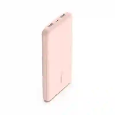 Baterie portabila Belkin Boost Charge 10K, 1x USB-C, 2x USB, 10.000mAh, Rose Gold